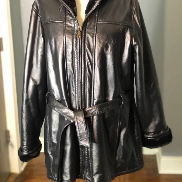 Wilson leather plus size coats best sale